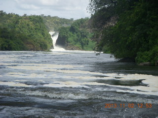 213 8f2. Uganda - Murcheson Falls National Park boat ride - the falls