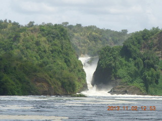 214 8f2. Uganda - Murcheson Falls National Park boat ride - the falls