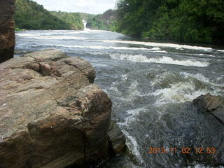 215 8f2. Uganda - Murcheson Falls National Park boat ride - the falls