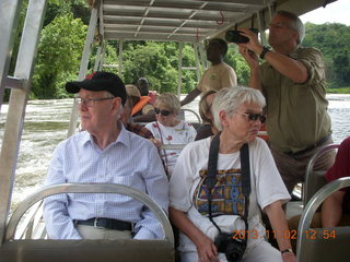219 8f2. Uganda - Murcheson Falls National Park boat ride - Brian and Hazel