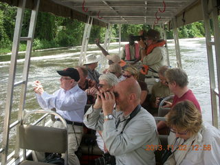 229 8f2. Uganda - Murcheson Falls National Park boat ride - Steve and Pamela