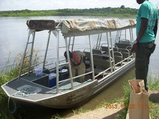 253 8f2. Uganda - Murcheson Falls National Park - boat
