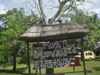264 8f2. Uganda - Murcheson Falls National Park sign
