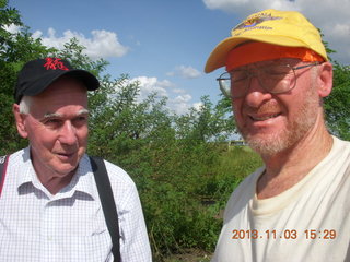 76 8f3. Uganda - eclipse site - Brian and Adam