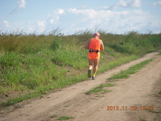 108 8f3. Uganda - eclipse site - Adam running (back)