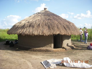 145 8f3. Uganda - eclipse site - host's hut home