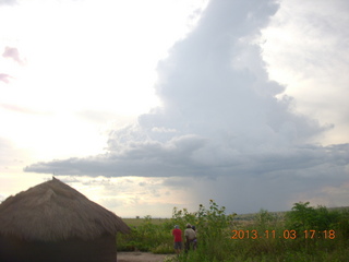 Uganda - eclipse site - clouds
