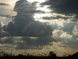 208 8f3. Uganda - eclipse site - clouds