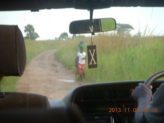217 8f3. Uganda - driving back from eclipse