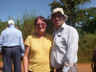 24 8f4. Uganda - drive to chimpanzee park - Deborah and Dave