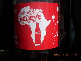 68 8f4. Uganda - drive to chimpanzee park - African Coca Cola with real suger
