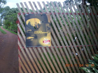 Uganda - farm resort run gate