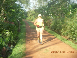 Uganda - farm resort run - Adam running