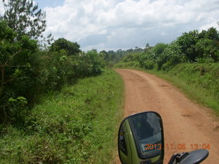 Uganda - farm resort - walk in the forest - monkey book