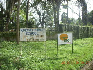 35 8f6. Uganda - Tooro Botanical Garden sign