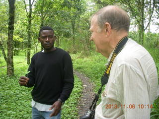 Uganda - Tooro Botanical Garden - guide Lawrence and Bill S