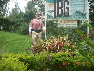 Uganda - Tooro Botanical Garden - Adam and sign