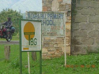 133 8f6. Uganda - Tooro Botanical Garden sign