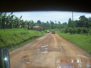 153 8f6. Uganda - drive from hotel to chimpanzee park