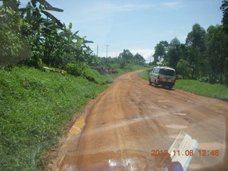 156 8f6. Uganda - drive from hotel to chimpanzee park