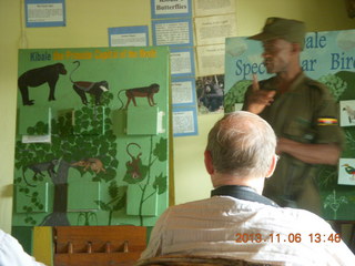 175 8f6. Uganda - Primate Lodge Kabile chimpanzee park - pre-hike lecture