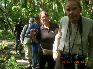 218 8f6. Uganda - Primate Lodge Kabile chimpanzee park - people