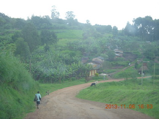 248 8f6. Uganda - drive back from chimpanzee park