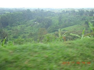 255 8f6. Uganda - drive back from chimpanzee park