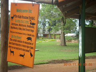 29 8f8. Uganda - Entebbe - Uganda Wildlife Education Center (UWEC) sign