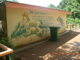 96 8f8. Uganda - Entebbe - Uganda Wildlife Education Center (UWEC) sign