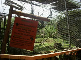 104 8f8. Uganda - Entebbe - Uganda Wildlife Education Center (UWEC) sign
