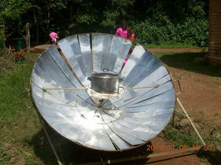 109 8f8. Uganda - Entebbe - Uganda Wildlife Education Center (UWEC) - solar cooker
