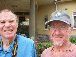 185 8f8. Uganda - Entebbe - Uganda Wildlife Education Center (UWEC) - Bill S and Adam