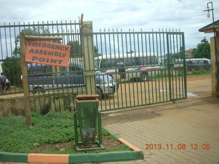 186 8f8. Uganda - Entebbe - Uganda Wildlife Education Center (UWEC)  gate