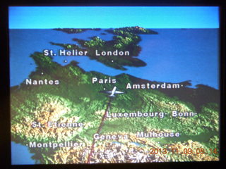7 8f9. London to Philadelphia flight map
