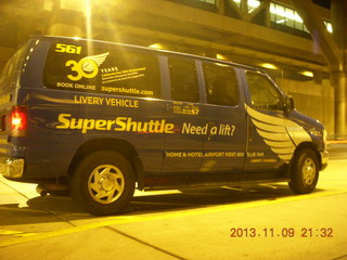 SuperShuttle to take me home after 39 hours of travel
