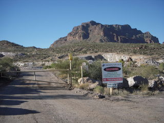 Superior Airport run - NO TRESPASSING sign