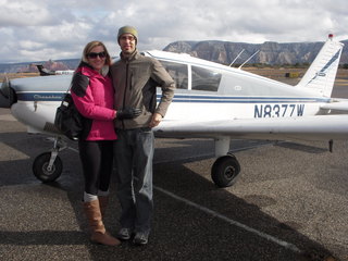 Adam, Swati, Div, and N8377W at Lake Havasu Airport