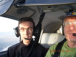 Brian and Adam flying in N8377W