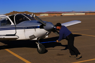 Sean and Michelle and Adam flying in N8377W