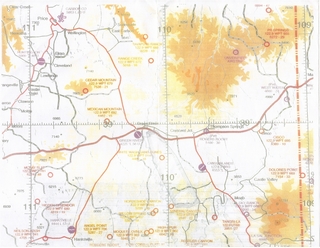 Utah back-country chart - map