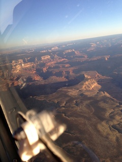 aerial - approaching Grand Canyon