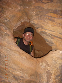 111 8gt. Zion National Park - Angels Landing hike - Adam's head in rock