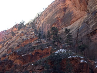 Zion National Park - Angels Landing hike - Adam in rock
