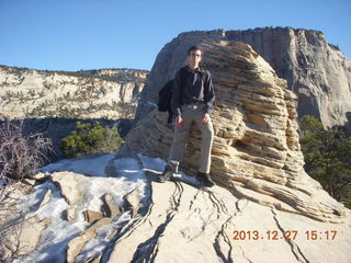 205 8gt. Zion National Park - Angels Landing hike - Brian at the top