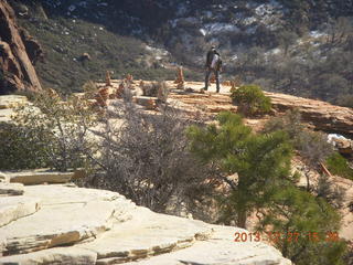 215 8gt. Zion National Park - Angels Landing hike - Brian at the top