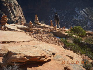 217 8gt. Zion National Park - Angels Landing hike - Brian at the ledge near the top