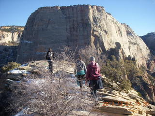 Zion National Park - Angels Landing hike - at the top - hikers