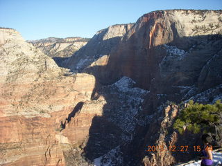 248 8gt. Zion National Park - Angels Landing hike - at the top - view