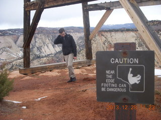 Zion National Park - Cable Mountain hike end sign - Brian